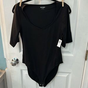 Black NWT old navy bodysuit medium
